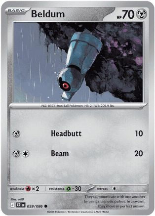 Beldum (059) - MCR - Common - Reverse Holofoil