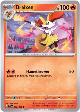 Braixen (012) - MCR - Common