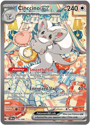 Cinccino ex (119/086) - MCR - Special Illustration Rare - Holofoil