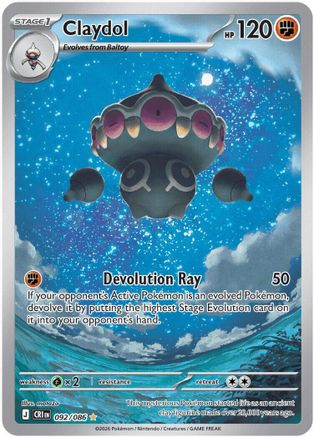 Claydol (092/086) - MCR - Illustration Rare - Holofoil