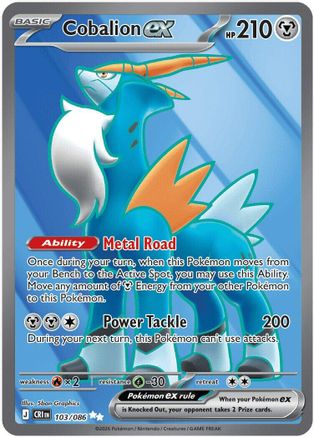Cobalion ex (103/086) - MCR - Ultra Rare - Holofoil