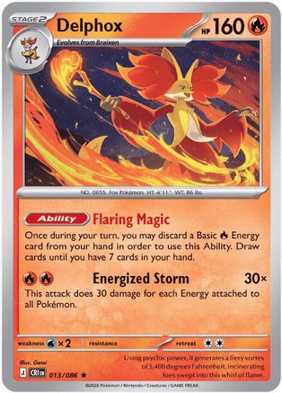 Delphox (013) - MCR - Rare - Holofoil