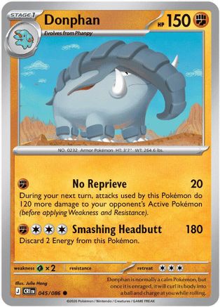 Donphan (045) - MCR - Common - Reverse Holofoil