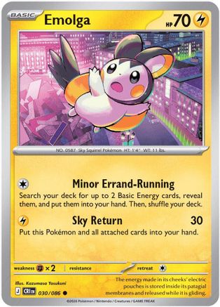Emolga (030) - MCR - Common - Reverse Holofoil
