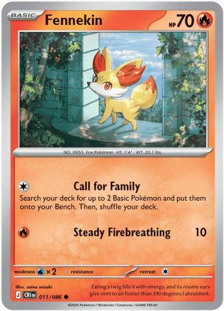 Fennekin (011) - MCR - Common - Reverse Holofoil