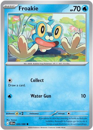 Froakie (020/086) - MCR - Common - Reverse Holofoil