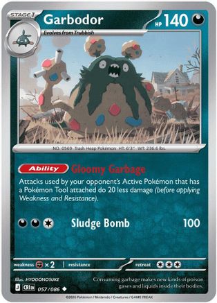 Garbodor (057) - MCR - Uncommon - Reverse Holofoil
