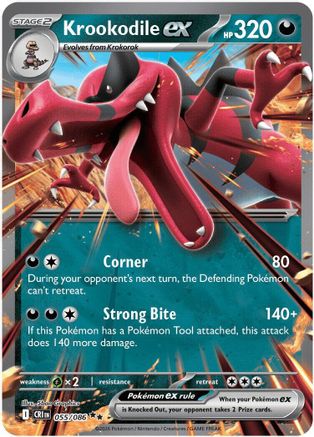 Krookodile ex (055) - MCR - Double Rare - Holofoil