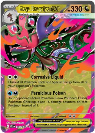 Mega Dragalge ex (065/086) - MCR - Double Rare - Holofoil