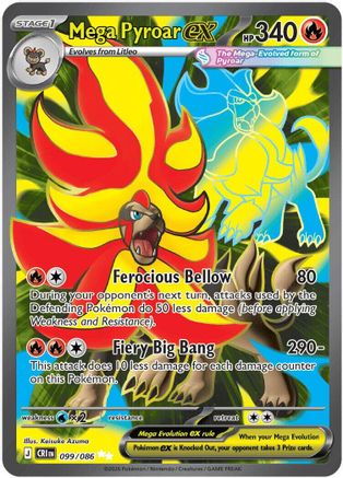 Mega Pyroar ex (099/086) - MCR - Ultra Rare - Holofoil
