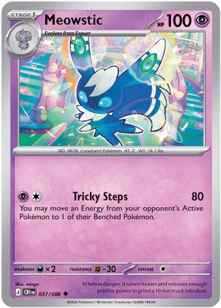 Meowstic (037) - MCR - Uncommon - Reverse Holofoil