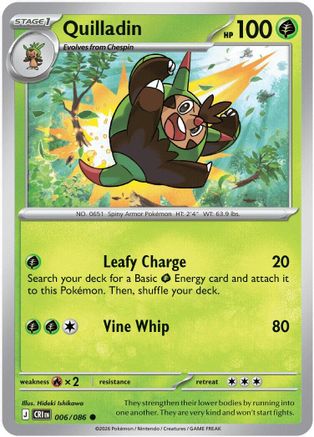 Quilladin (006) - MCR - Common - Reverse Holofoil