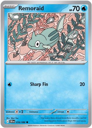 Remoraid (016) - MCR - Common - Reverse Holofoil