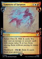 Summons of Saruman (LTC-480) - rare: (Showcase) - Foil