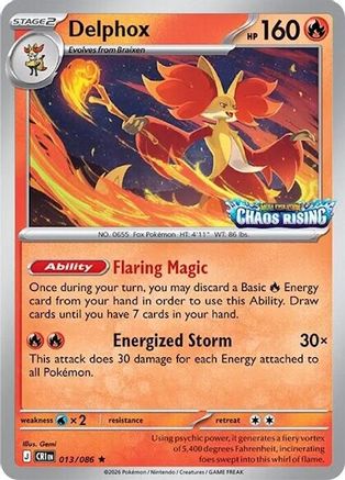 Delphox (013/086) - MCP  - Rare - Holofoil