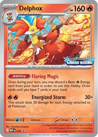 Delphox (074) - MMEP  - Promo - Holofoil