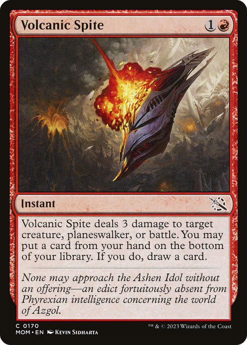 Volcanic Spite (MOM-170) - common - Foil