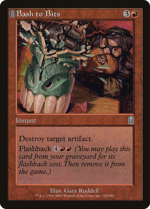 Bash to Bits (ODY-176) - uncommon: (tombstone) - Foil