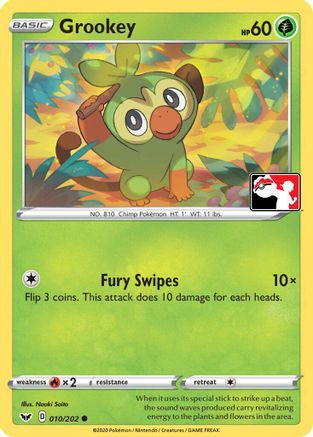 Grookey (Library Exclusive) (011/202) - MCP  - Common - Reverse Holofoil