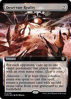 Desecrate Reality (CMM-746) - rare: (Extended Art) - Foil