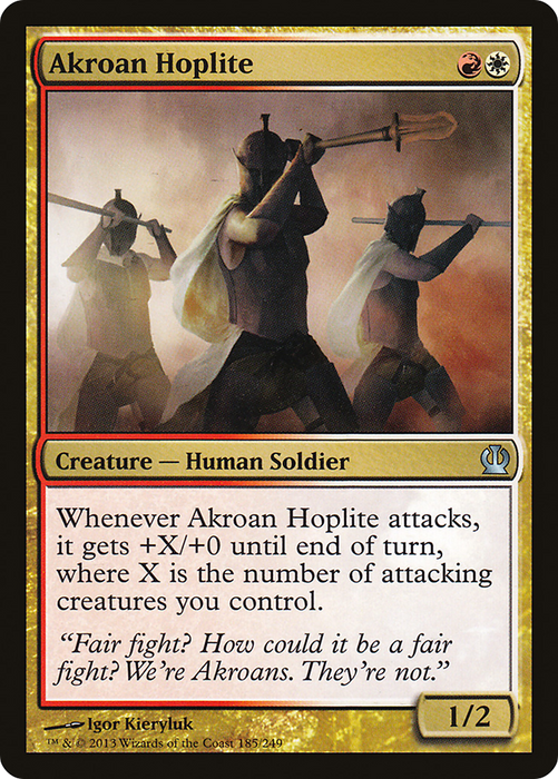 Akroan Hoplite (THS-185) - uncommon - Foil