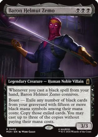 Baron Helmut Zemo (Extended Art) (MSH-405) - rare - Foil