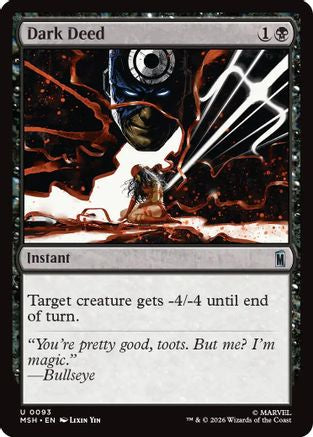 Dark Deed (MSH-093) - uncommon - Foil
