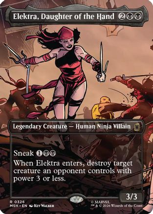 Elektra, Daughter of the Hand (Borderless) (MSH-326) - rare