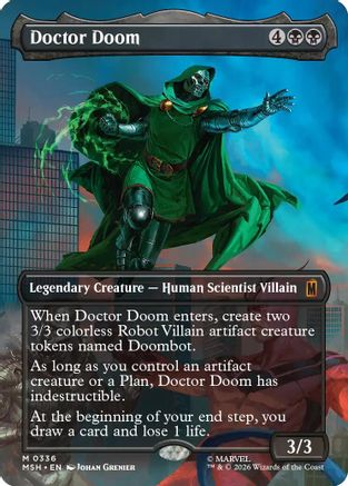 Doctor Doom (Borderless) (336) (MSH-336) - mythic - Foil