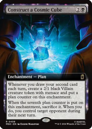 Construct a Cosmic Cube (Extended Art) (MSH-406) - rare