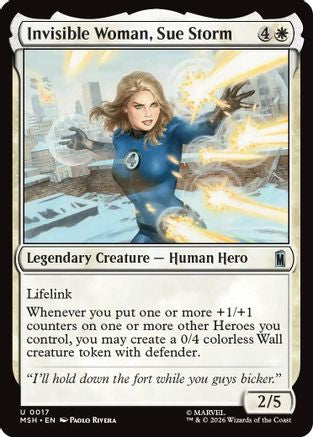 Invisible Woman, Sue Storm (MSH-017) - uncommon