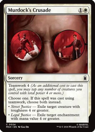Murdock's Crusade (MSH-024) - common - Foil