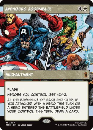 Avengers Assemble! (Borderless) (0297) (MSH-297) - mythic - Foil