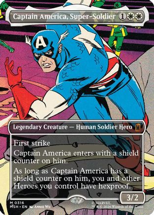 Captain America, Super-Soldier (Borderless) (0316) (MSH-316) - mythic