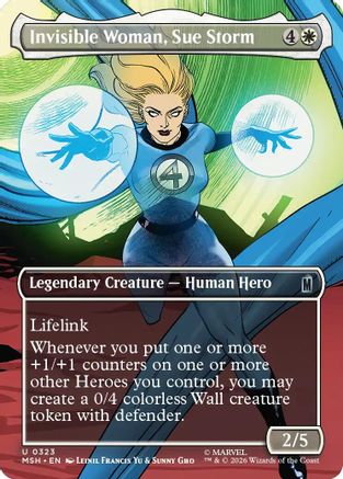 Invisible Woman, Sue Storm (Borderless) (MSH-323) - uncommon