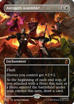 Avengers Assemble! (Borderless) (0341) (MSH-341) - mythic