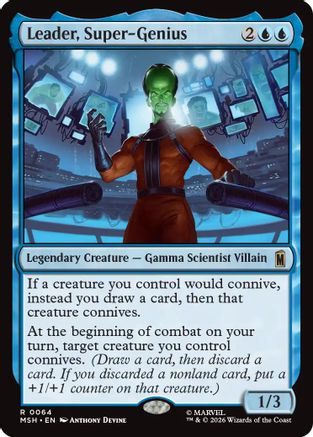 Leader, Super-Genius (MSH-064) - rare