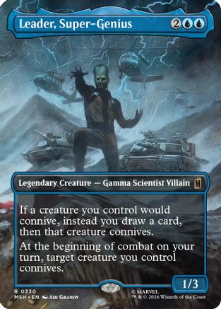 Leader, Super-Genius (Borderless) (MSH-330) - rare