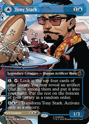Tony Stark (Borderless) (0350) (MSH-350) - mythic - Foil
