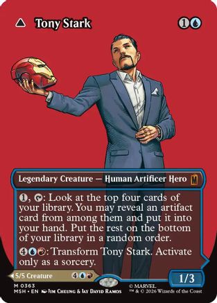Tony Stark (Borderless) (0363) (MSH-363) - mythic