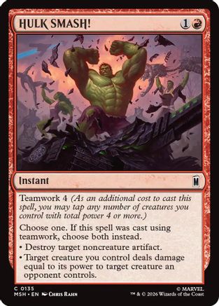 HULK SMASH! (MSH-135) - common - Foil