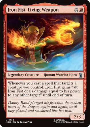 Iron Fist, Living Weapon (MSH-138) - uncommon
