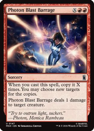 Photon Blast Barrage (MSH-147) - uncommon - Foil
