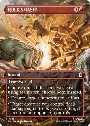 HULK SMASH! (Borderless) (MSH-332) - common - Foil
