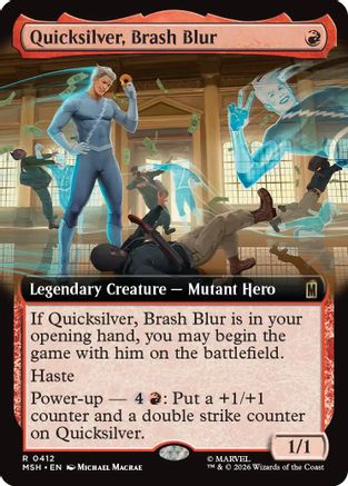 Quicksilver, Brash Blur (Extended Art) (MSH-412) - rare - Foil