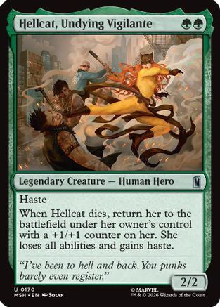 Hellcat, Undying Vigilante (MSH-170) - uncommon