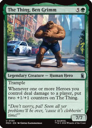 The Thing, Ben Grimm (MSH-190) - uncommon - Foil