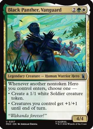 Black Panther, Vanguard (MSH-207) - uncommon - Foil