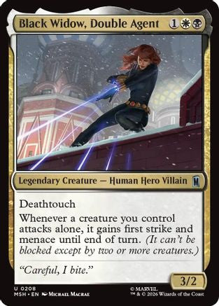 Black Widow, Double Agent (MSH-208) - uncommon - Foil