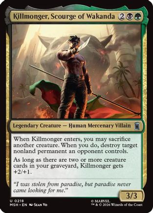 Killmonger, Scourge of Wakanda (MSH-218) - uncommon